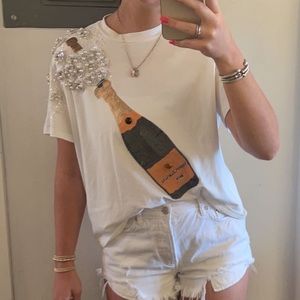 Queen of Sparkles Champagne T-shirt